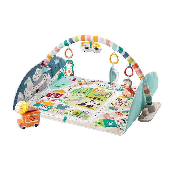 Fisher-Price Joyful Journeys Activity City Gym to Jumbo Play Mat (GJD41)