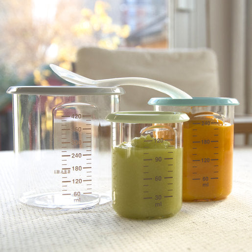 Beaba Baby Jar Maxi Portion 240ml- Grey