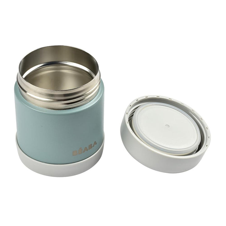 Beaba Stainless Steel Isothermal Portion 300ml (Light mist/ Eucalyptus Green)