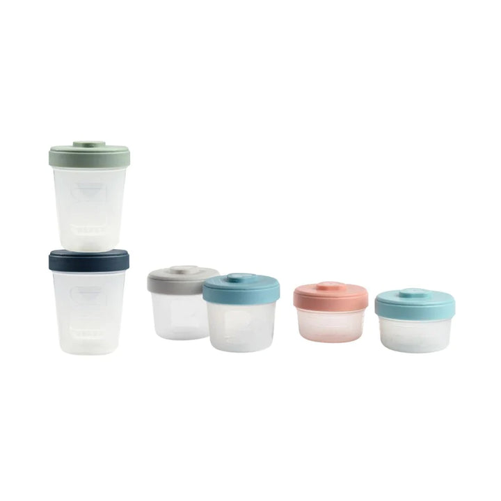 Beaba Pro Food Storage Set - 6 Clip portions (2x90 ml + 2x150ml + 2x250ml)