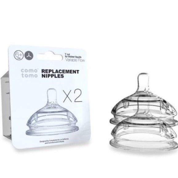Comotomo Replacement Silicone Variable Flow Nipples- Y Cut Flow