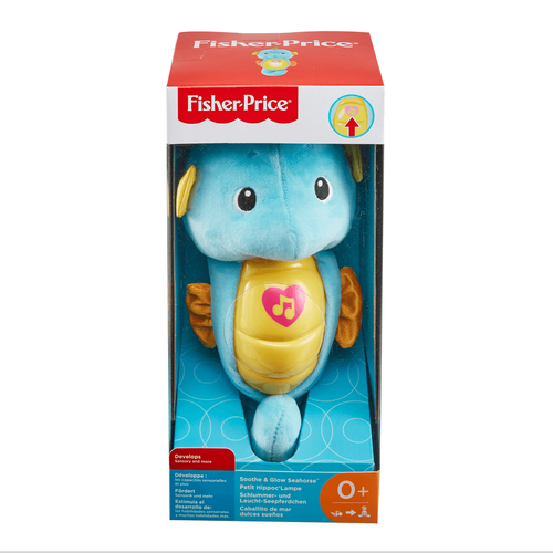 Fisher-Price Soothe N Glow Seahorse- Blue (DGH82)