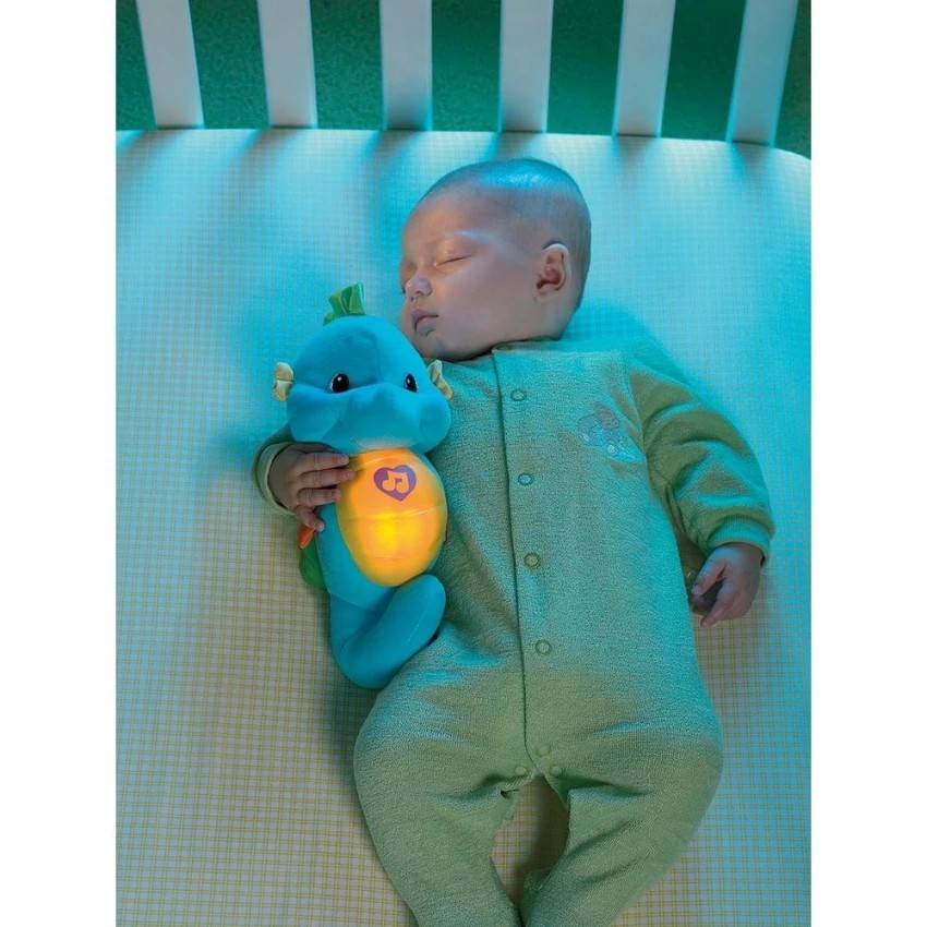 Fisher-Price Soothe N Glow Seahorse- Blue (DGH82)