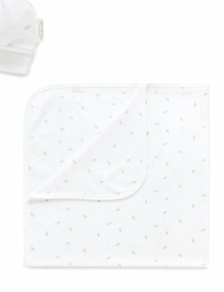 Purebaby Australia Newborn Hospital Pack- Pale Grey Leaf