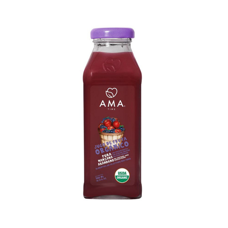 Ama Time Bottle Fruit Juice 300ml Apple & Blueberry – image 1