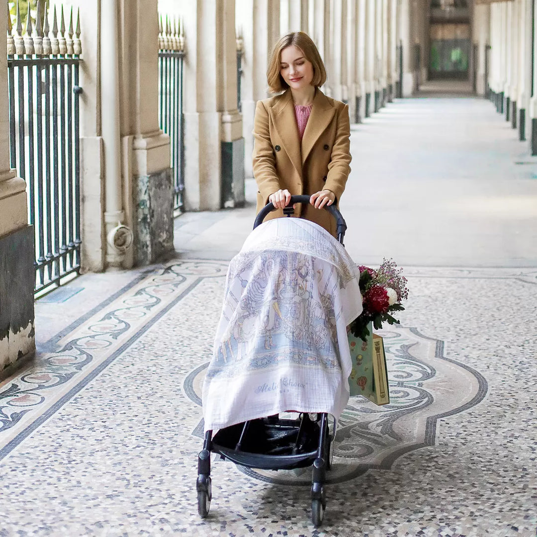 Atelier Choux CARRÉ- Carousel Blue