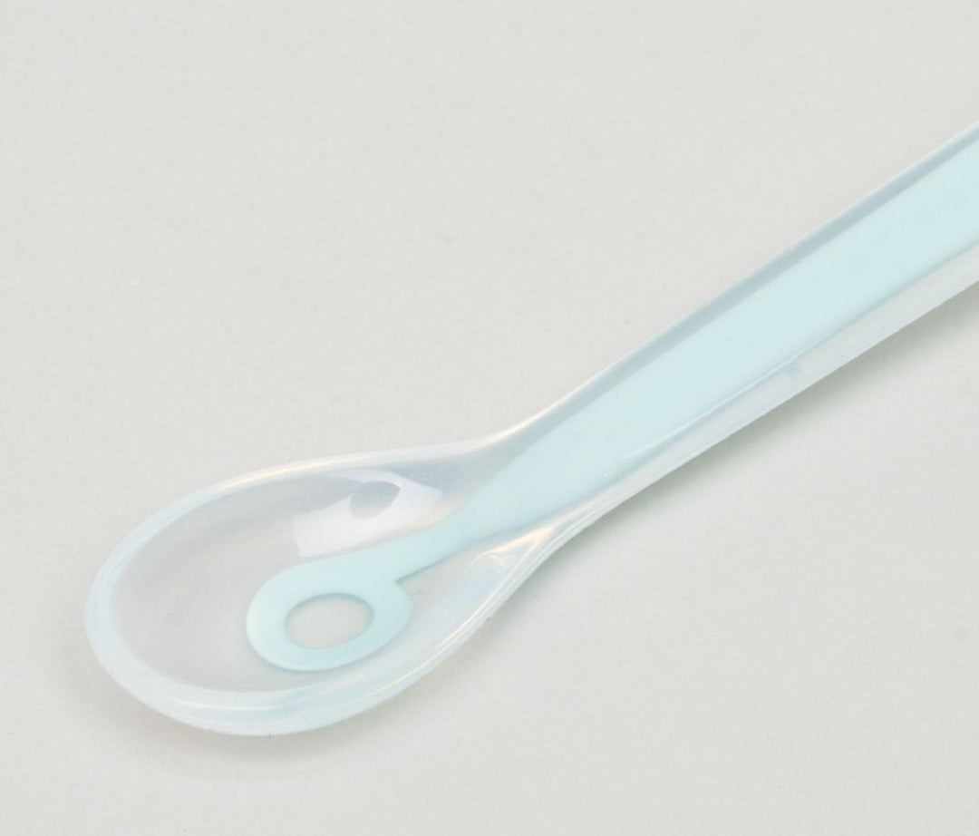 Babymoov 1st Age Silicone Baby Spoon- Azur/ Blue