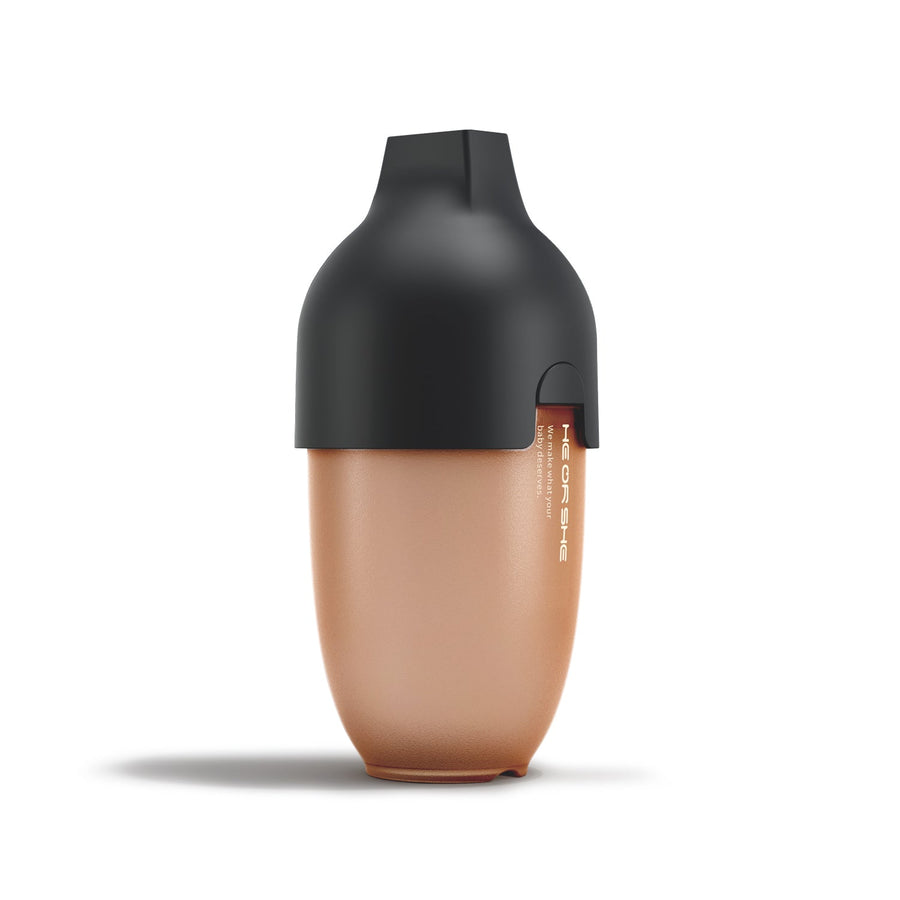 HE OR SHE Ultra Wide Neck Baby Bottle 8oz/ 240ml (6m+)- Black