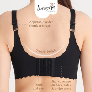 Bmama Silky Soft Nursing Bra - Lady's Mantle, Black - image 8 - Happikiddo.com