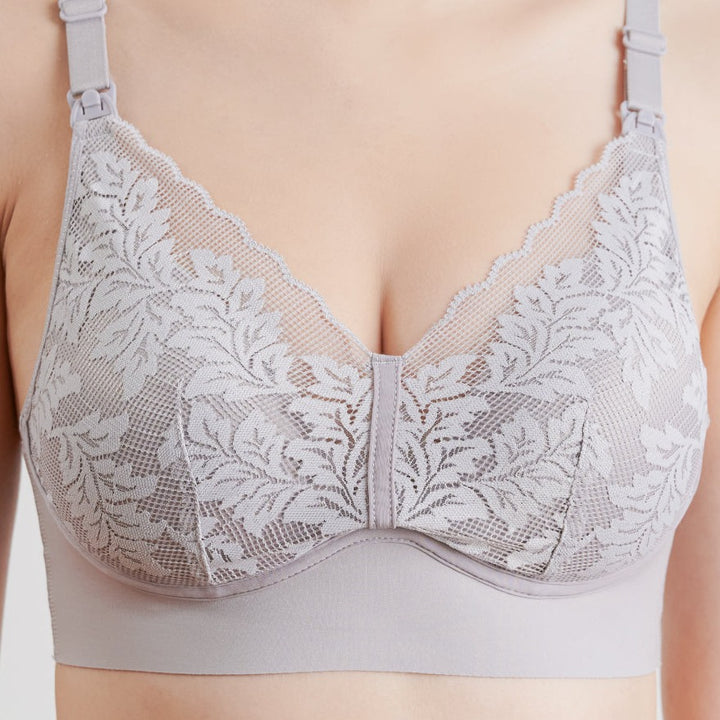Bmama The Grace Mulberry Silk Lace Nursing Bra