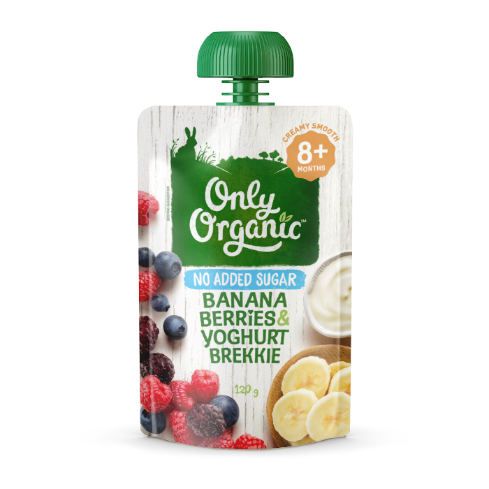 Only Organic Banana Berries & Yogurt Brekkie 120g