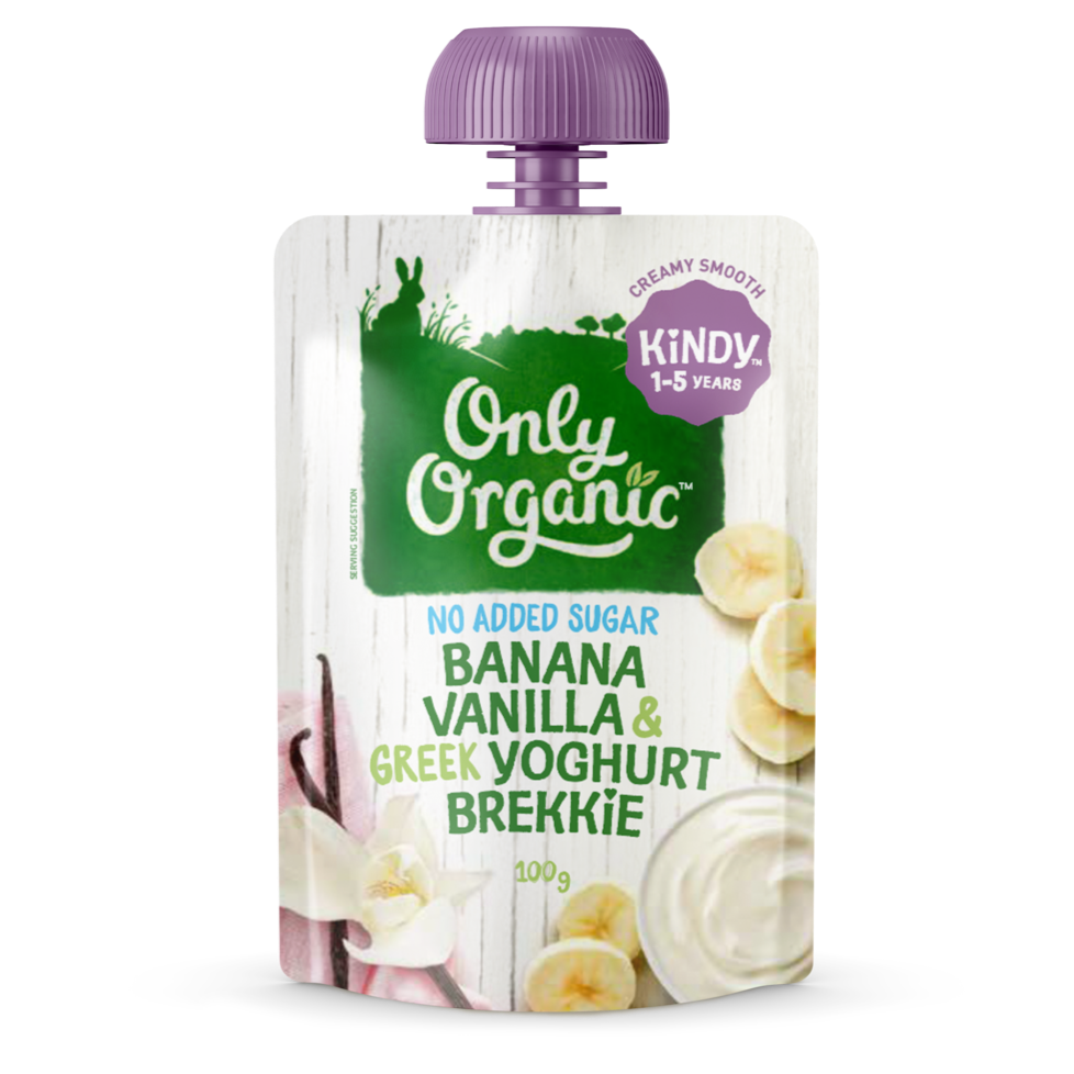 Only Organic Banana Vanilla & Greek Yogurt Brekkie 100g