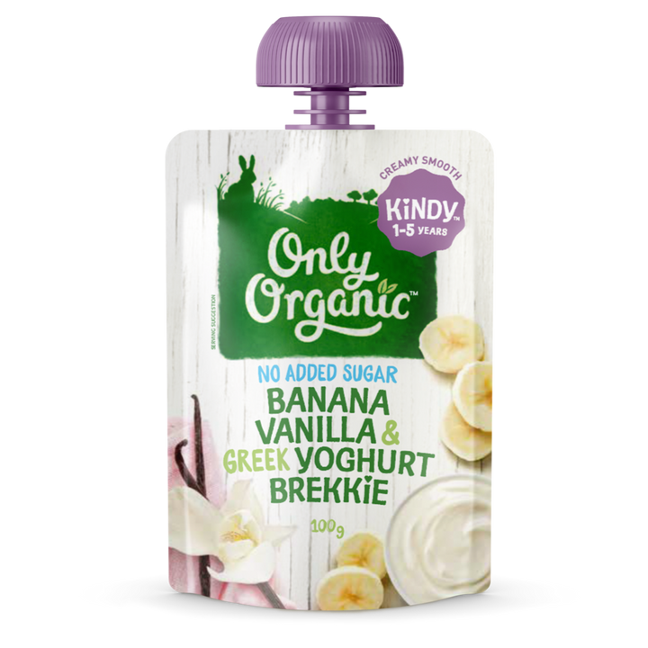 Only Organic Banana Vanilla & Greek Yogurt Brekkie 100g