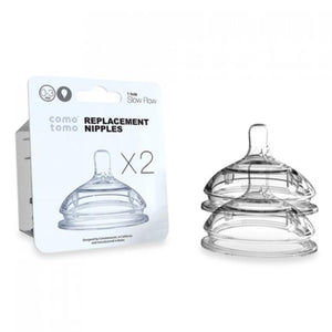 Comotomo Replacement Silicone Slow Flow Nipples- 1 Hole