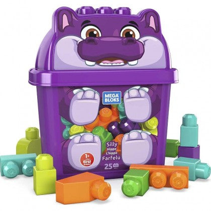 Fisher-Price Mega Bloks Silly Hippo With 25 Blocks (GCT46)