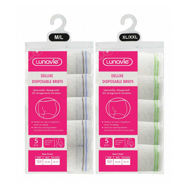 Lunavie Deluxe Disposable Briefs 5pcs