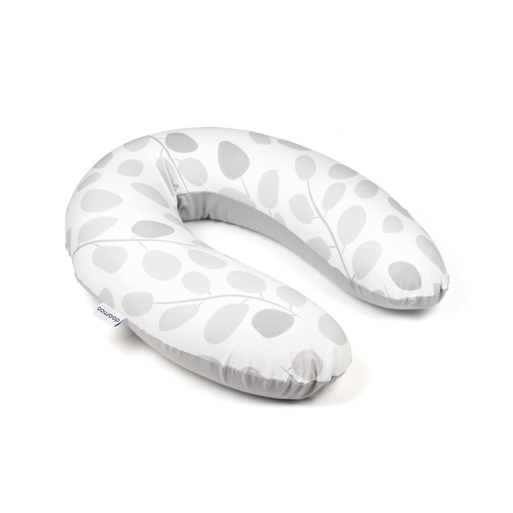 Doomoo Buddy Maternity & Nursing Pillow- Leaves Grey