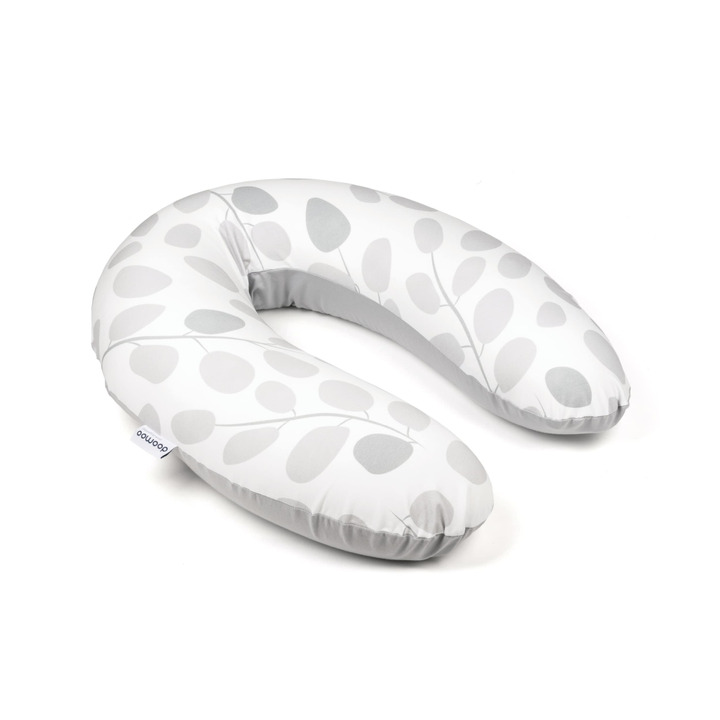 Doomoo Buddy Maternity & Nursing Pillow- Leaves Grey