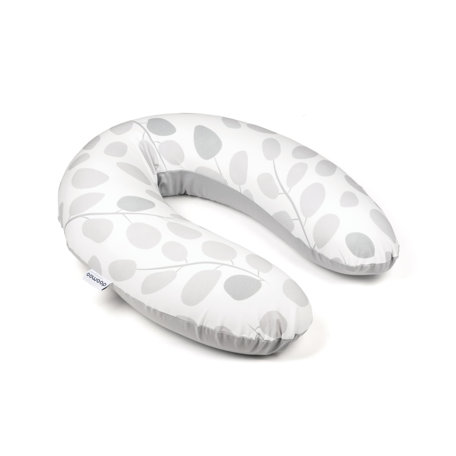 Doomoo Buddy Maternity & Nursing Pillow- Leaves Grey