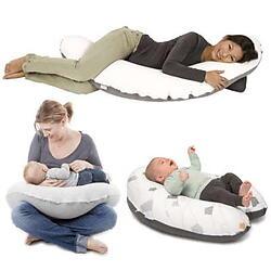 Doomoo Buddy Maternity & Nursing Pillow- Blue Grey Moon