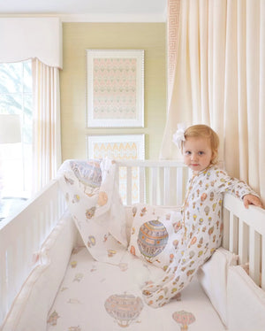 Atelier Choux Fitted Sheet- Hot Air Balloons