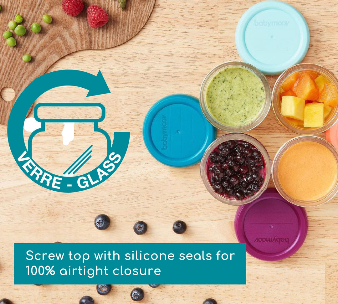 Babymoov Babybols Glass Food Container Multi Set (8 pcs)