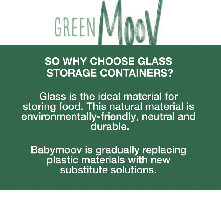 Babymoov Babybols Glass Food Container 220ml (4 pcs)