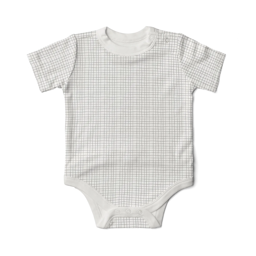 Goumi Kids Organic Bamboo Short Sleeve Bodysuit - Happikiddo.com