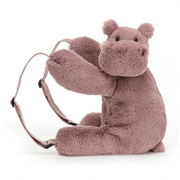 Jellycat Huggady Hippo Backpack (HUG2HBP)