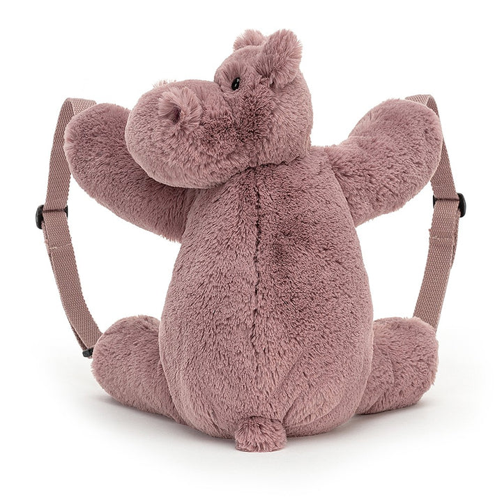 Jellycat Huggady Hippo Backpack (HUG2HBP)