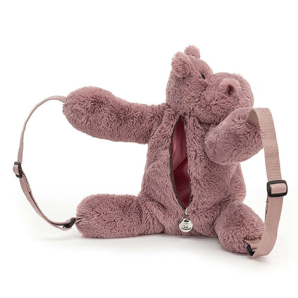 Jellycat Huggady Hippo Backpack (HUG2HBP)