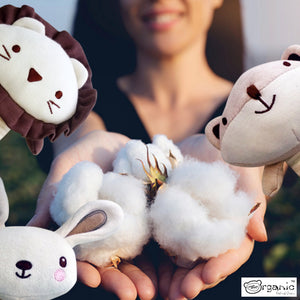 Simple Dimple 100% Organic Cotton Squeakie- Cat