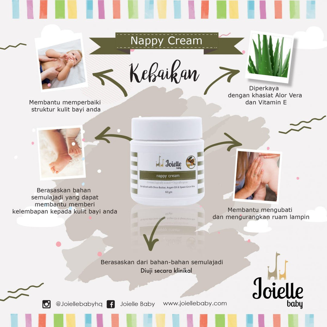Joielle Baby Nappy Cream 60gm