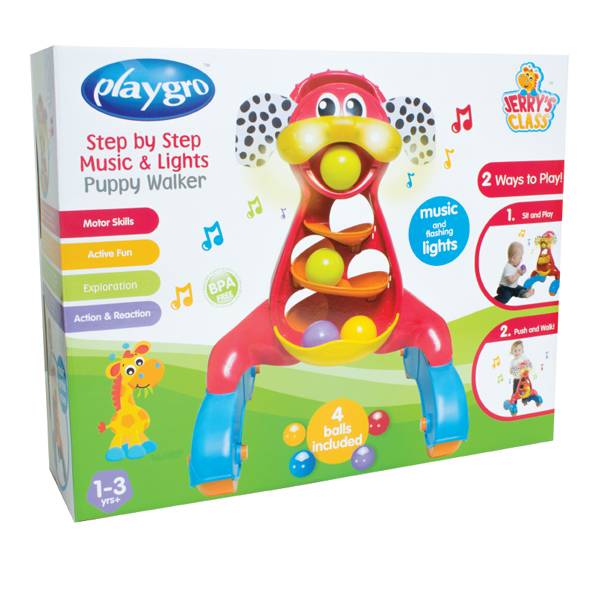 Playgro Step By Step Music & Lights Puppy Walker