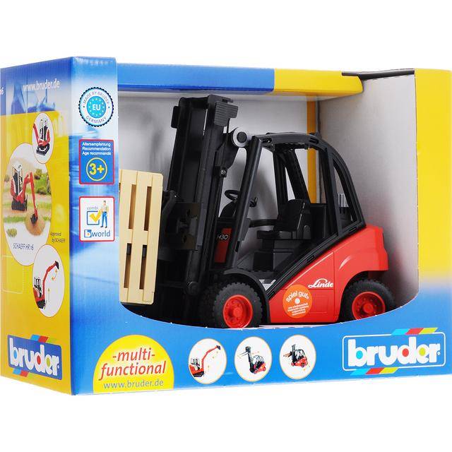 Bruder Linde Fork Lift H30D with 2 pallets