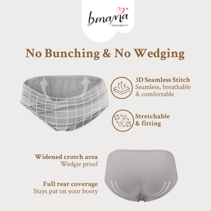 Bmama Underwear Under the Bump Cotton Panties- Basic Set