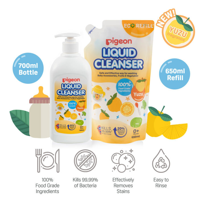 Pigeon Liquid Cleanser Yuzu Bundle