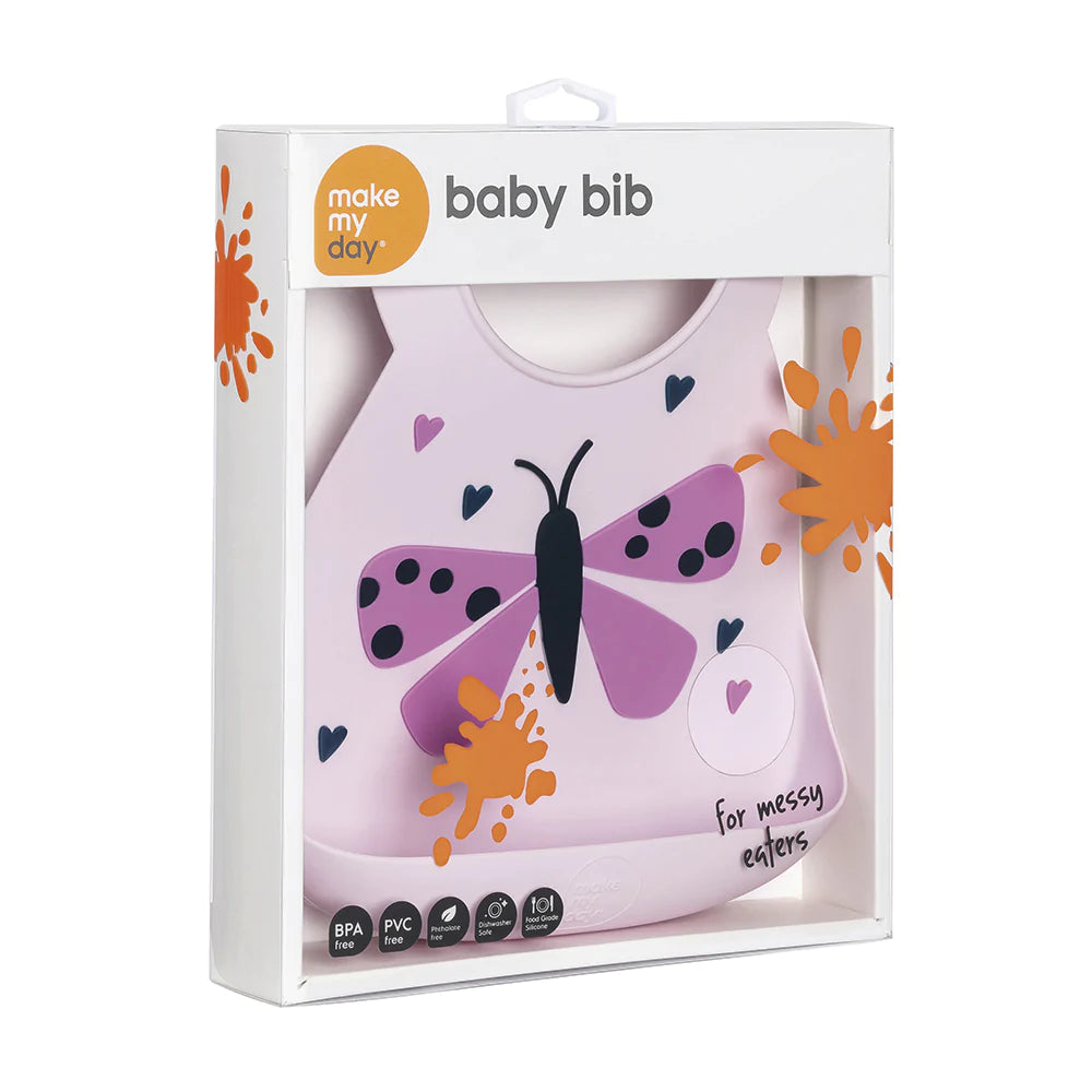 Make My Day Baby Bib- Butterfly