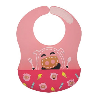 Marcus & Marcus Wide Coverage Silicone Bib- Pokey