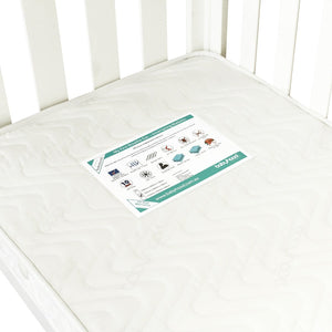 Babyhood Lulu Cot + My First Innerspring Mattress + Organic Fitted Sheet