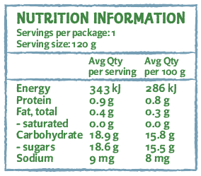 Only Organic Banana & Apple 120g