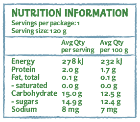 Only Organic Pear & Mango 120g