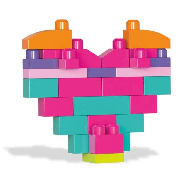 Fisher-Price Mega Bloks Big Building Bag 80 Pieces- Pink