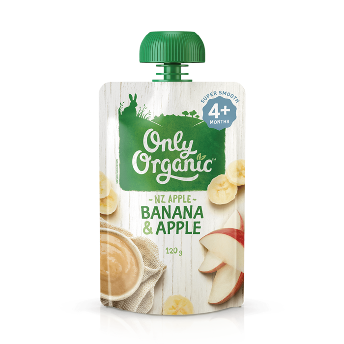 Only Organic Banana & Apple 120g