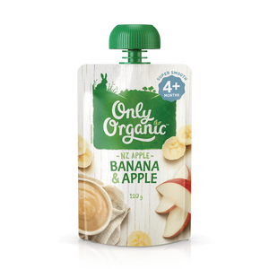 Only Organic Banana & Apple 120g