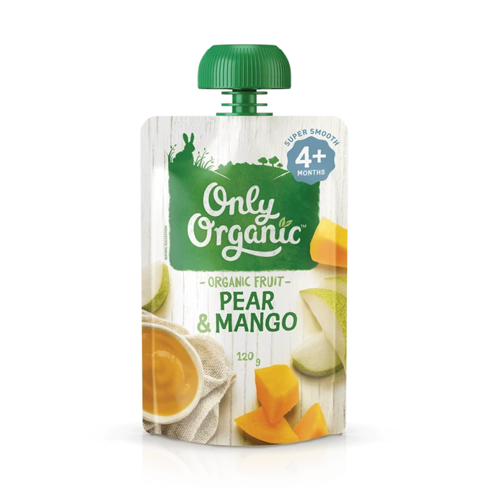 Only Organic Pear & Mango 120g