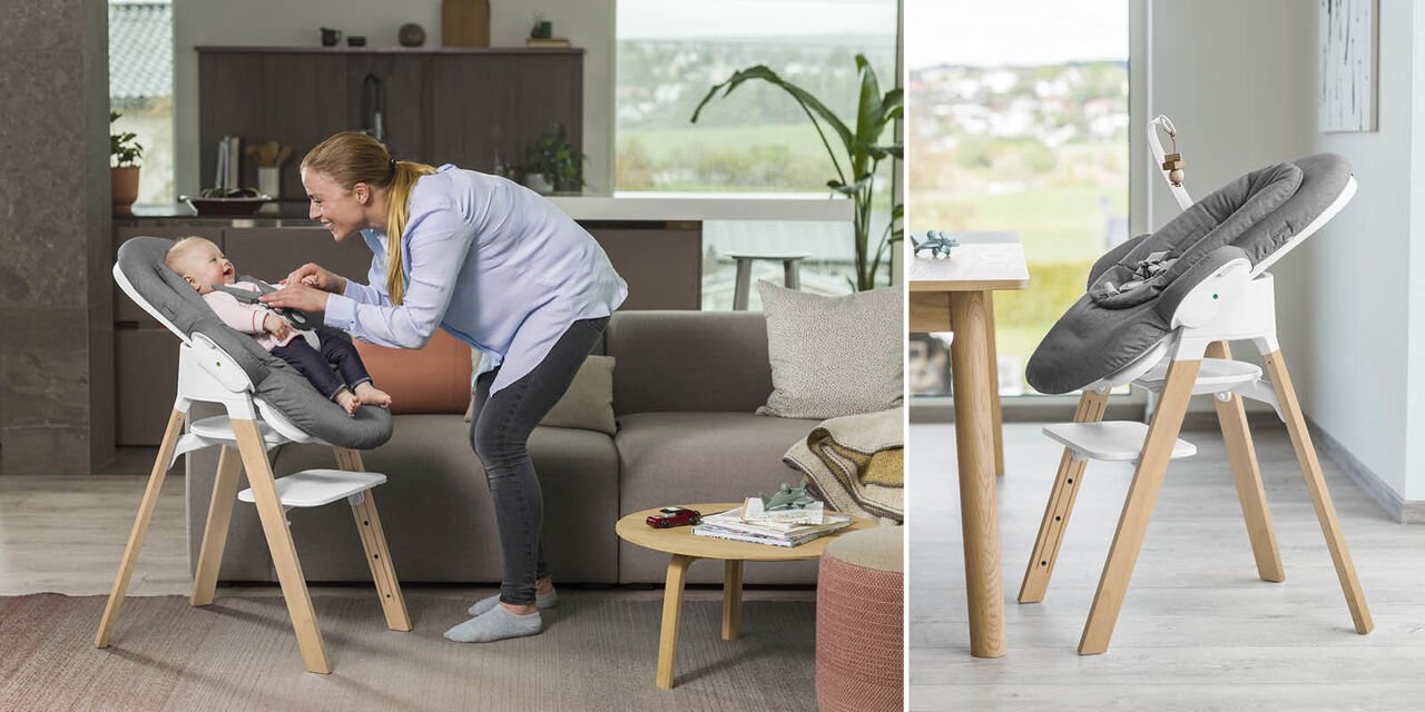 Stokke Steps Bouncer (White Deep Grey)