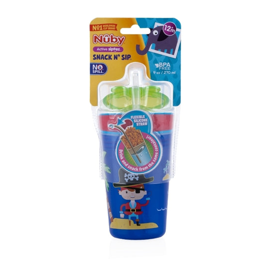 Nuby Active Sipeez Snack N' Sip 270ml/ 9oz
