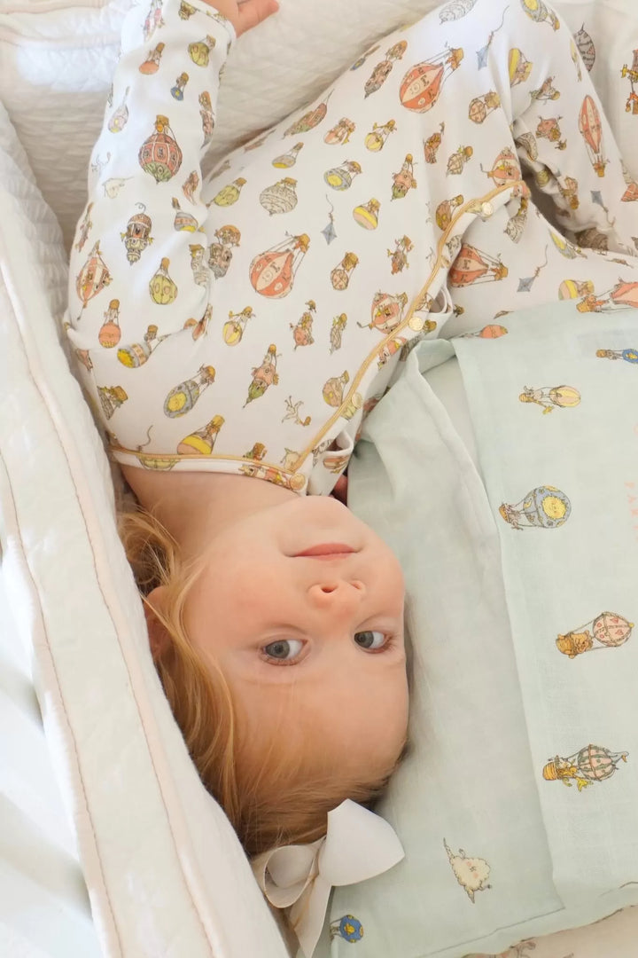 Atelier Choux Classic Playsuit- Hot Air Balloons