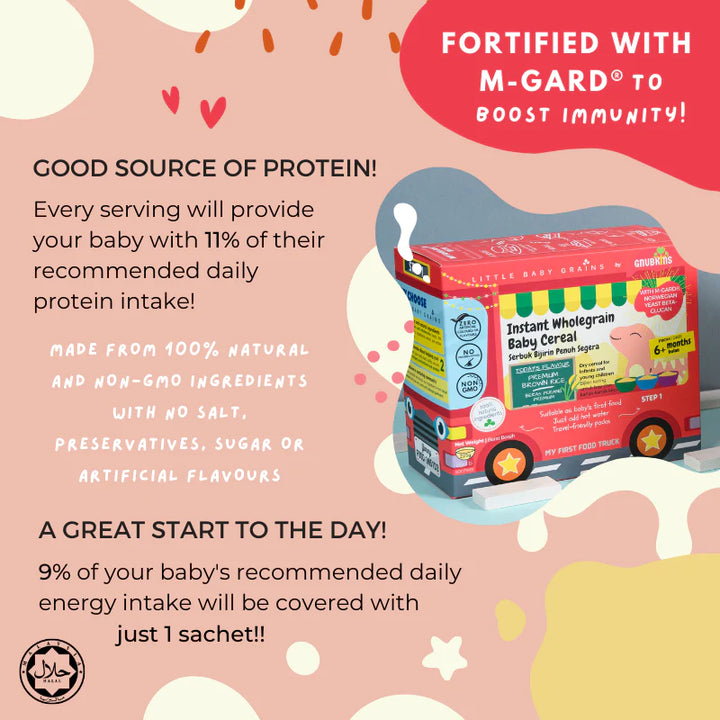 Gnubkins Premium Brown Rice Instant Cereal- Step 1